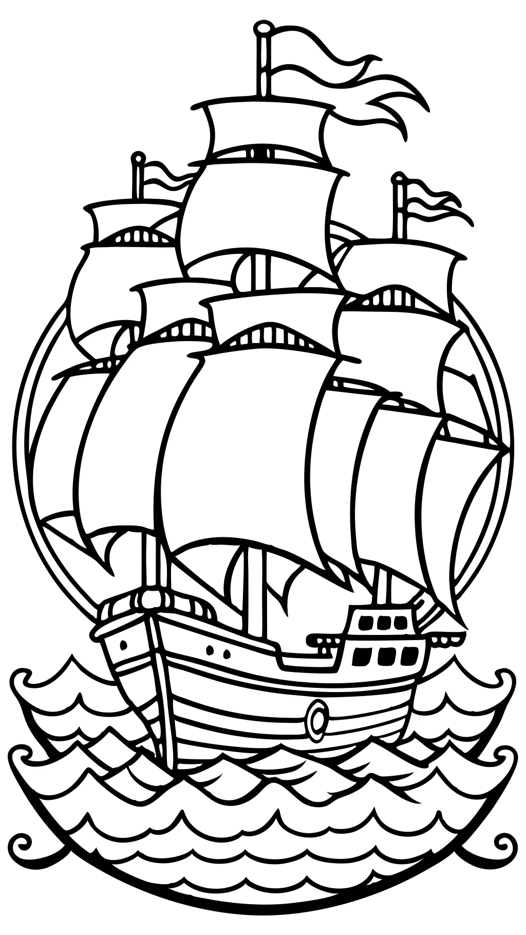 coloring pages of ships